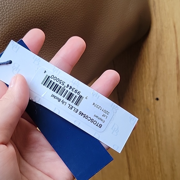 Dooney and Bourke Taupe Pebble Leather Lily Bucket Shoulder Bag NWOT - Picture 10 of 10